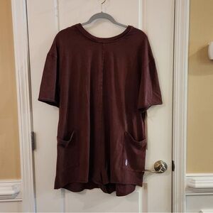 Free People Hot Shot Tee Romper